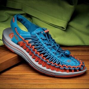 Size 12 Men’s Keen Blue and Orange Uneek Sneaker Sandal